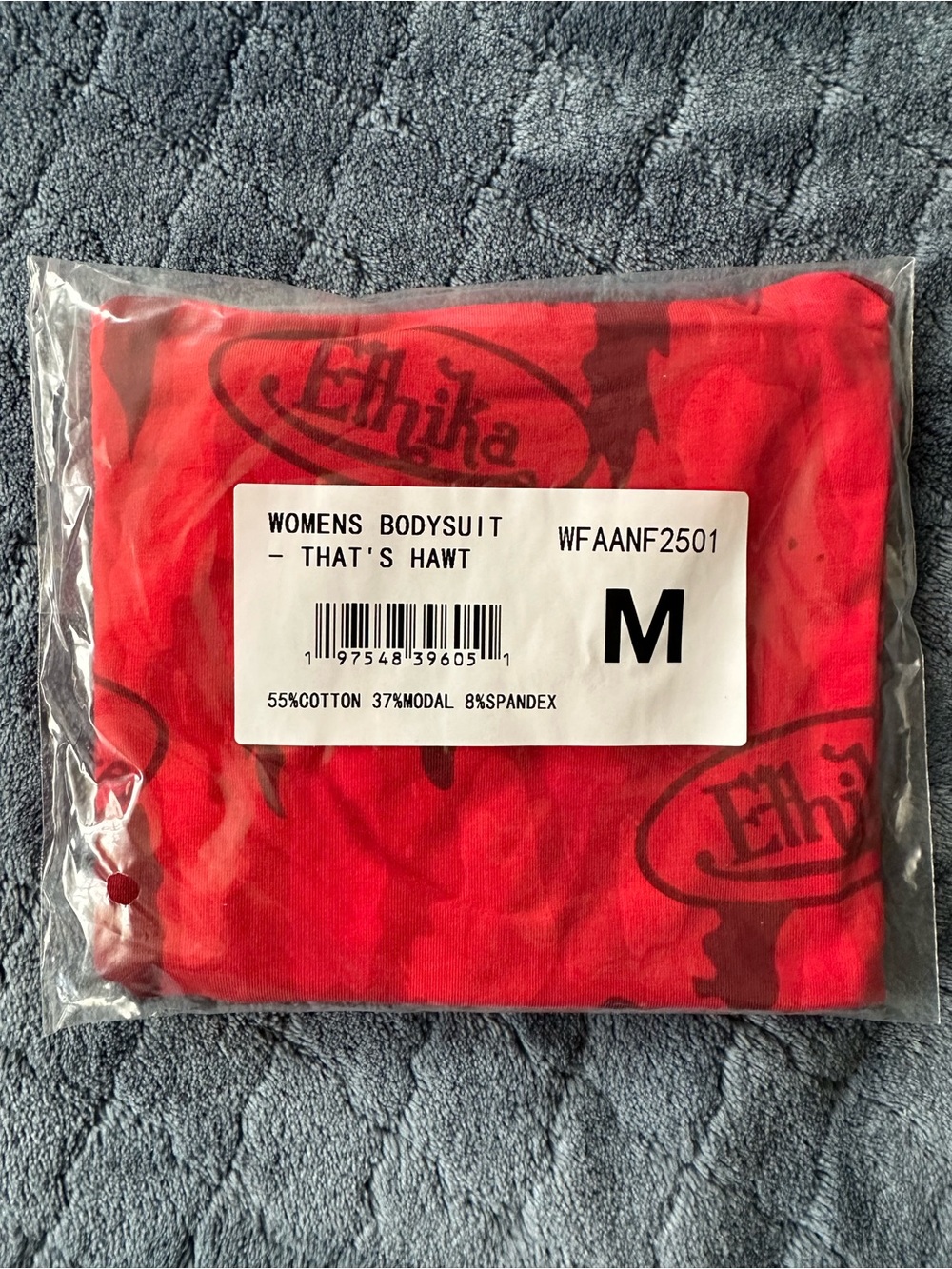 ethika Women's Red and Black Bodysuit - That's Hawt